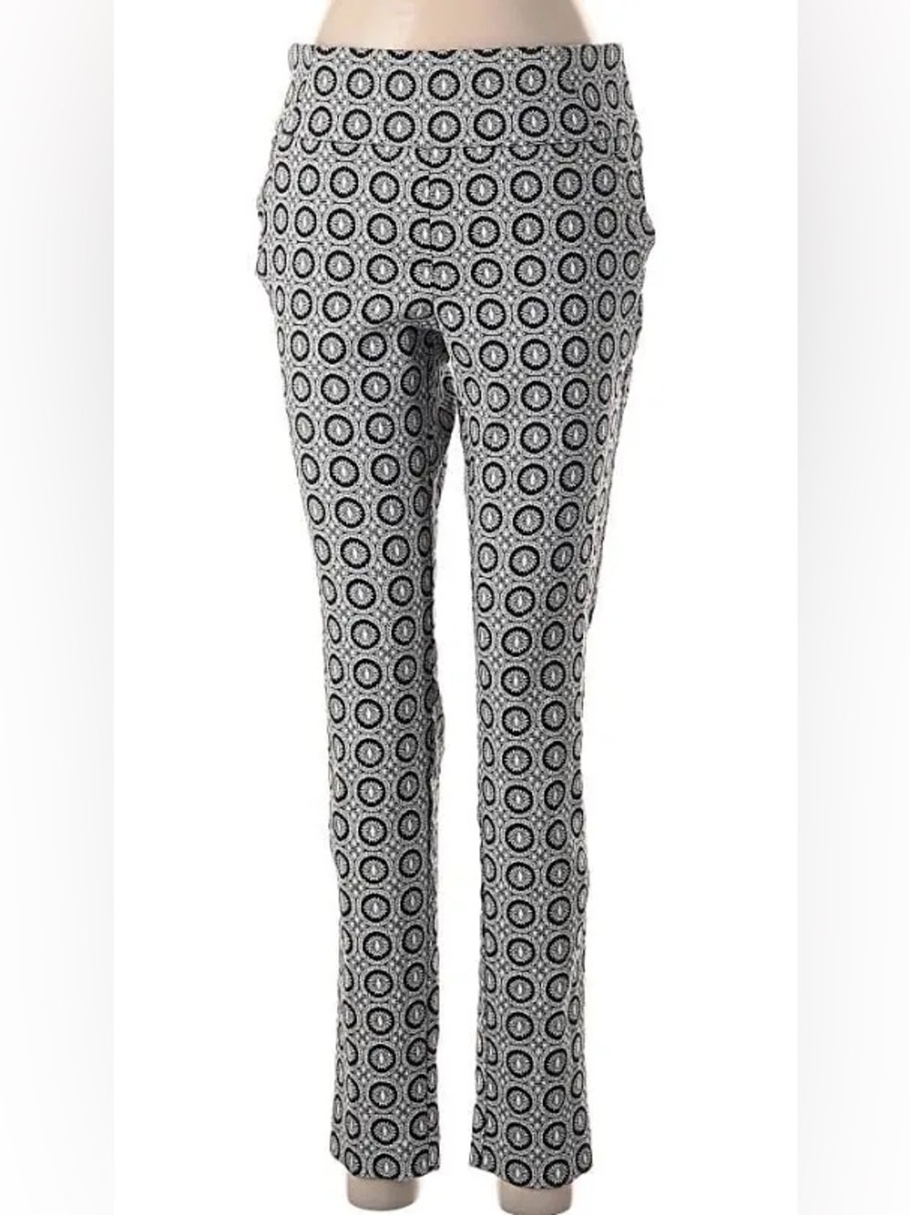 Soho Apparel Ltd Black & White Stretch Pants Women’s Medium